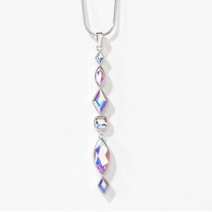 Touchstone Crystal by Swarovski OFF BEAT aurore boreale necklace NIB slide chain